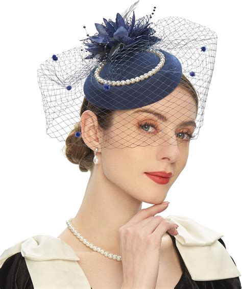 1950s Hats Pillbox Fascinator Wedding Sun Hats