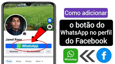 Como adicionar link do WhatsApp no perfil do Facebook Adicionar botão