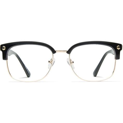 Glassesusa Elliot Black W Gold Fashion Eye Glasses Retro Eyeglasses Gold Glasses