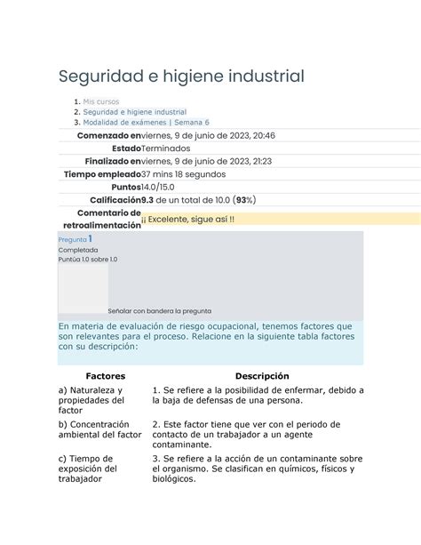 Seguridad E Higiene Industrial S5 6 Seguridad E Higiene Industrial 1 Mis Cursos 2 Seguridad