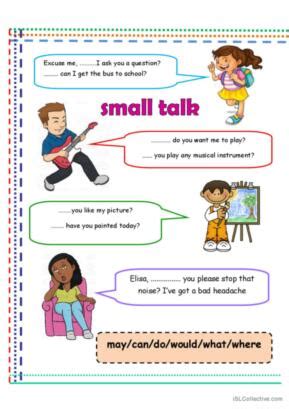 Small Talk English Esl Worksheets Pdf Doc