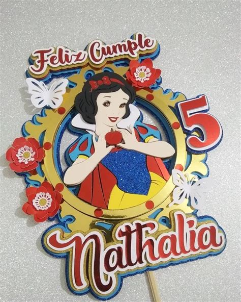 Topper Para Torta Blancanieves In 2024 Snow White Party White Party