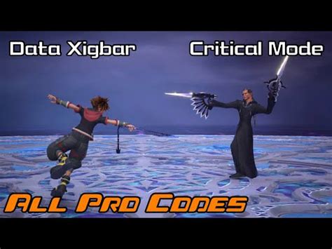 KINGDOM HEARTS Ⅲ Data Xigbar Critical Mode All Pro Codes YouTube