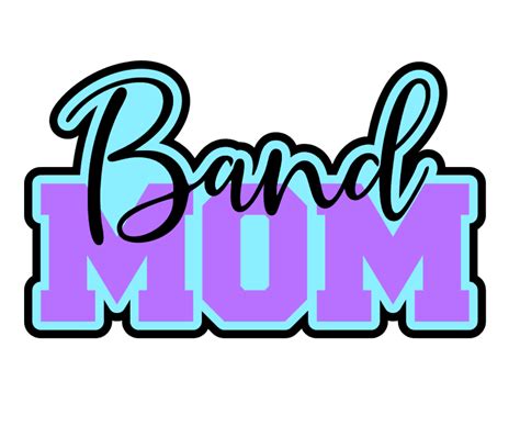 Band Mom Acrylic Key Chain Blank Moxie Vinyls