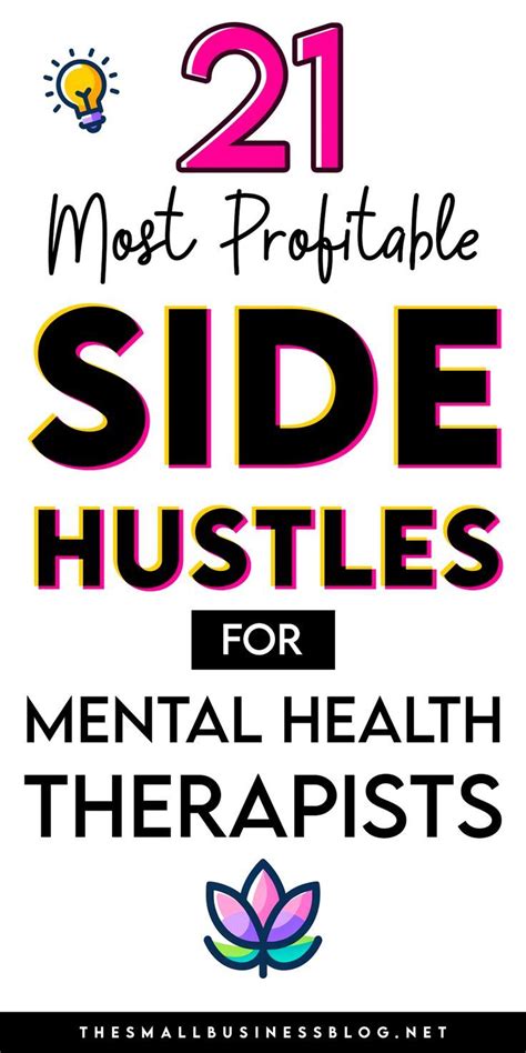 21 Best Side Hustles For Mental Health Therapists Make Money Online