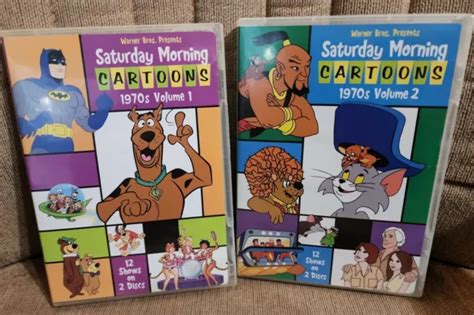 Warner Bros Presents Saturday Morning Cartoons 1970s Volume 1 And 2 4 Disc Dvd Set £2254