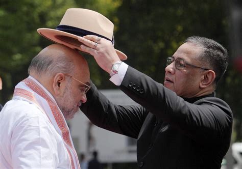 Amit Shah Pays Tribute At Police Memorial