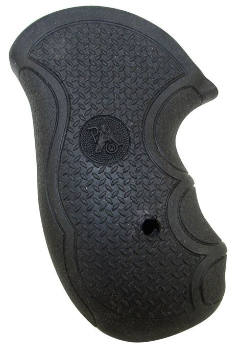 Pachmayr Diamond Pro Ruger Sp Rubber Revolver Grips Black