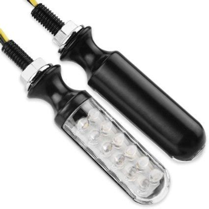 Mcu Paire De Clignotants Led Noirs Choppershop