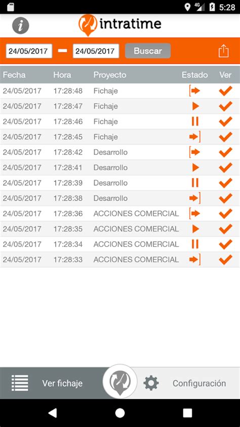 Intratime Control Horario Aplicaciones De Android En Google Play