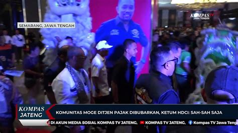 Komunitas Moge Ditjen Pajak Dibubarkan Ketum HDCI Sah Sah Saja