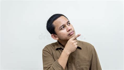 Wow And Surprised Face Expression Of Young Asian Malay Man With Hand