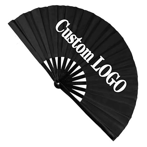 Wholesale Custom Printed Logo Folding Hand Fan Wedding Bamboo Hand Held