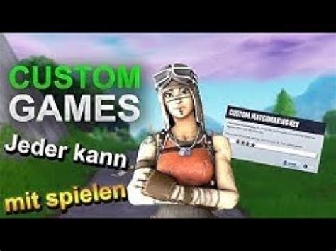 Solo Custom Games Turnier Jetzt Fortnite Live Deutsch Jeder Kann