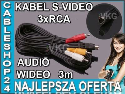 KABEL SVHS S VIDEO NA 3 RCA CINCH 3m WIDEO GW FV 5223332178