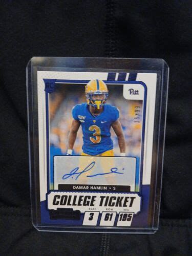 Panini Contenders Draft Picks College Ticket Autographs