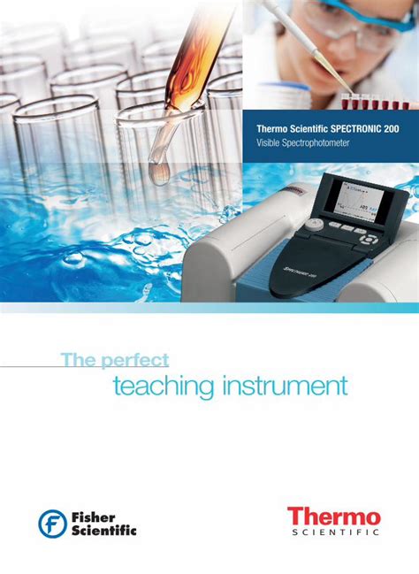 PDF Thermo Scientific SPECTRONIC 200 Brochure Designed For The