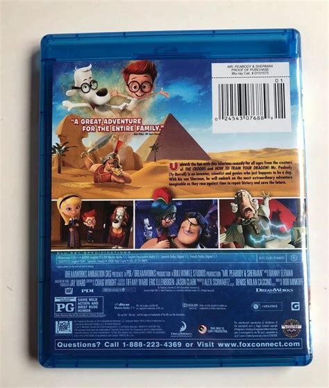 Mr Peabody And Sherman Blu Ray 2014 Blu Ray Disc And Case 24543871675 Ebay