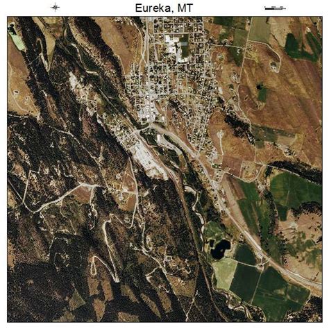 Aerial Photography Map of Eureka, MT Montana