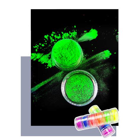 Leileiiiii 6 Colors Painted Fluorescent Powder Makeup DIY Fluorescent Eyeshadow Powder Markers ...