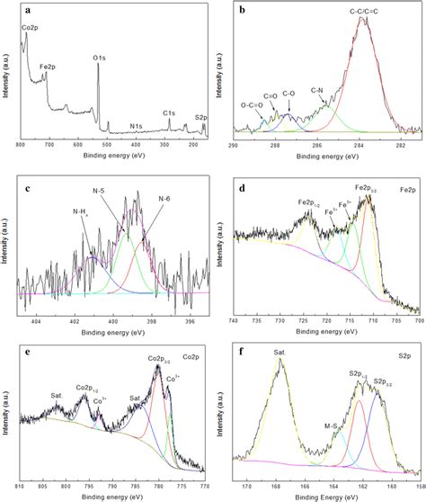 XPS Spectra Of FeCo2S4 NH2 GQDs Composite A Survey Spectrum And