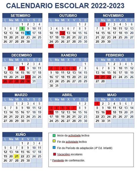 Calendario Escolar Galicia 20222023 Calendario Escolar Porn Sex Picture