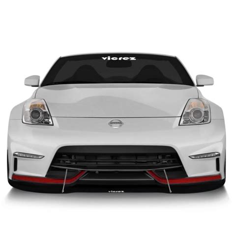 Vicrez Vz101775 CFZ VZ Style Carbon Flash Metallic Front Bumper Lip