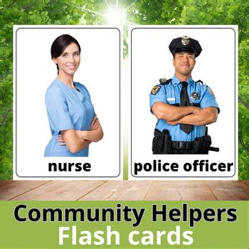 Community Helpers Flashcards. Real Photos by TEACHLINK | TPT