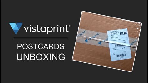 Vistaprint Postcards | Unboxing - YouTube