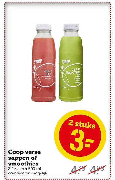 Coop Verse Sappen Of Smoothies Aanbieding Bij Coop 1Folders Nl