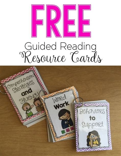 Guided Reading Resource Card Freebie These Cards Have Everything You Need To Know For Each