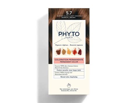 Phyto Phytocolor Kit De Coloration Permanente 57 Châtain Clair