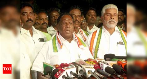 Drama Prevails At Congress Office In Puducherry After Party Workers