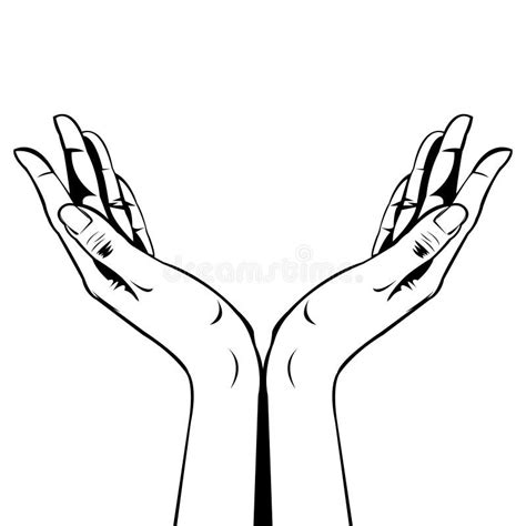 Female Open Hands Clip Art