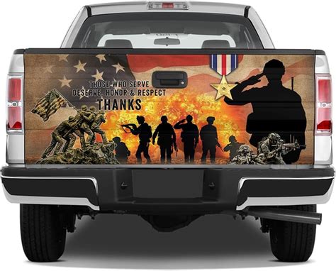 Amazon Veteran Truck Tailgate Wrap Sticker Those Who Serve