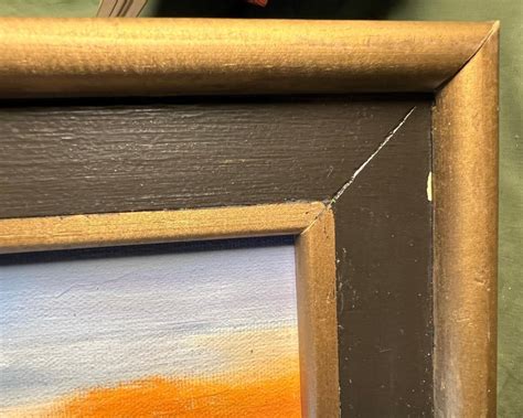 vintage artist signed landscape art painting american etsy