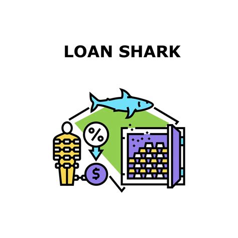 Loan Shark Bank Vector Concept Color Illustration 9756015 Vector Art At Vecteezy