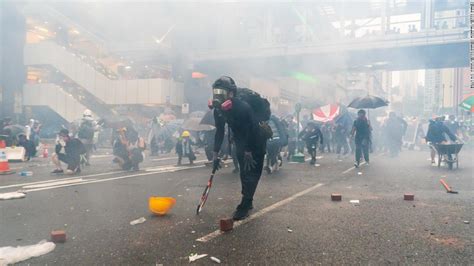 Hong Kong Protests Chinas Wang Yi Says City Facing Worst Crisis Since