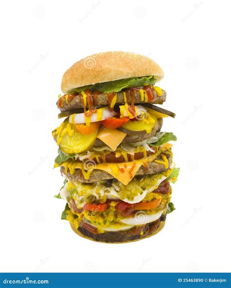 Giant hamburger stock photo. Image of hamburgers, pork - 25463890