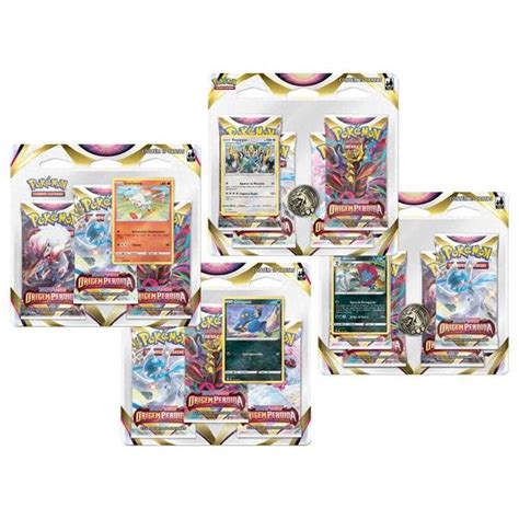 Pokémon TCG SWSH11 Origem Perdida 2 Quad Pack Weavile e Regigigas