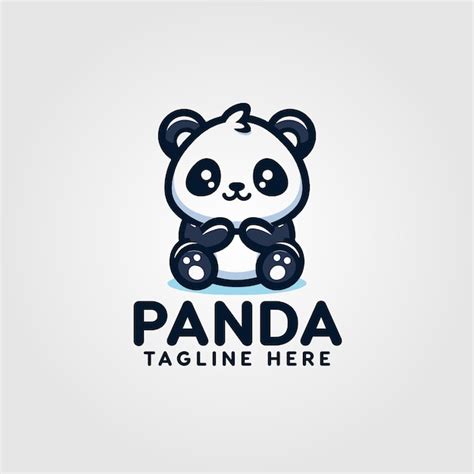 Le Logo De Panda Vecteur Premium