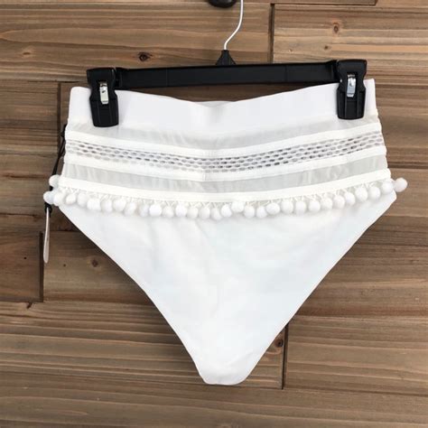 Tularosa Swim Nwt Tularosa Thessy Bikini Bottom White Size M S