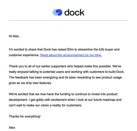 Funding Round Announcement Emails 10 Examples