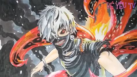 Cách Vẽ Tranh Kaneki Ken How To Draw Kaneki Ken Kagune Tokyo Ghoul