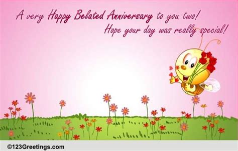 Anniversary Belated Wishes Cards, Free Anniversary Belated Wishes | 123 ...