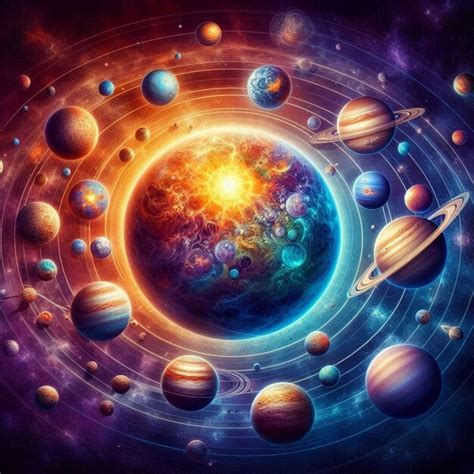 Quantos Planetas Temos No Universo - Planetas do sistema solar no universo | imagem Premium gerada com IA