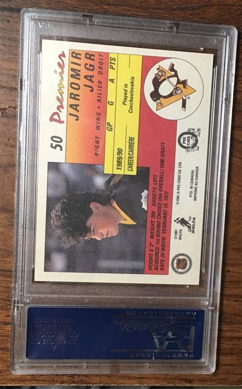 1990 O Pee Chee Premier 50 Jaromir Jagr Rookie Card PSA 10 GEM MINT EBay