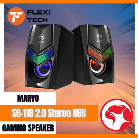 Flexi Tech Marvo Sg Stereo Rgb Gaming Speaker Usb Connection