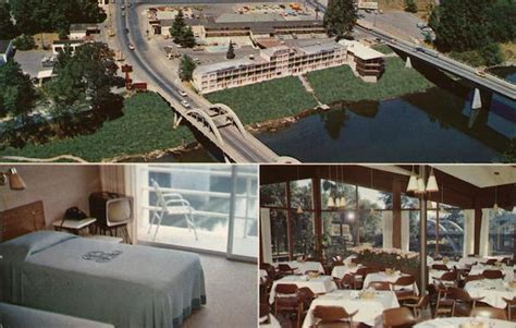 Riverside Motel and Restaurant Grants Pass, OR Postcard