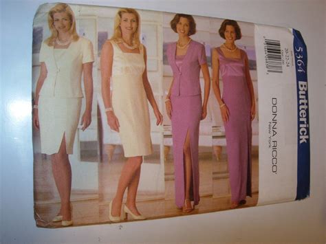 WOMENS UNCUT BUTTERICK 5364 Sewing Pattern MOTHER OF THE BRIDE DRESS